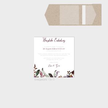Preview: Einlegekarten-Bundle "Boho Violett-Flower" Quadrat