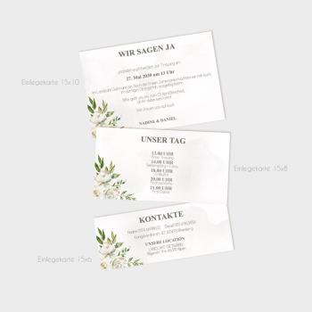 Preview: Einlegekarte "Antique White" 15x8