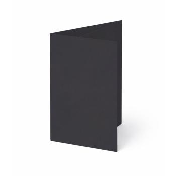 Trippelkarte - Leporello 220g/m² DIN B6 3-Fach in kraft saphirblau