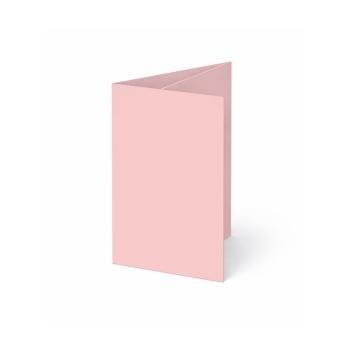 Trippelkarte - Leporello 240g/m² DIN A6 3-Fach in babypink
