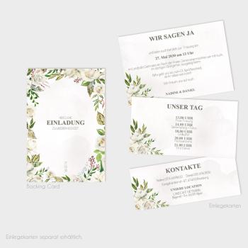 Preview: Einlegekarte "Antique White" 15x6