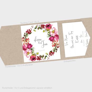 Preview: Einlegekarte "Blush Pink" 13x13