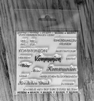 Kulricke Stempelset "Kommunion" Clear Stamp Motiv-Stempel
