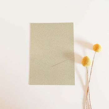 Simple-Pocket-Karte B6 Recycling-Karton "Graskarton"