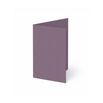 Trippelkarte - Leporello 220g/m² DIN A6 3-Fach in kraft purple