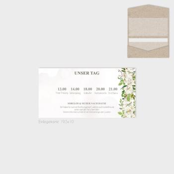 Einlegekarte "Antique White" 19,5x10