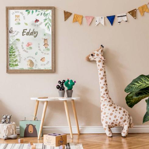 Preview: Affirmationsposter "Waldtiere" | Affirmation | Einschulung | Geschenk 1. Geburtstag | Kinderzimmerdeko