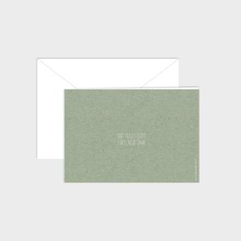Preview: Geschäftliche Weihnachtskarte "Winter Green"  DIN A6 Klappkarte Kraft