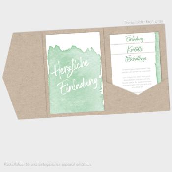 Backing-Card "Watercolor-Brush | Pistazie" 11x16