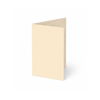 Trippelkarte - Leporello 240g/m² DIN A6 3-Fach in creme