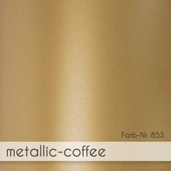 Doppelkarte - Faltkarte 15x15cm, 300g/m² in metallic-coffee