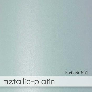 Doppelkarte - Faltkarte 15x15cm, 300g/m² in metallic-platin