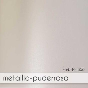 Doppelkarte - Faltkarte 15x15cm, 300g/m² in metallic-puderrosa
