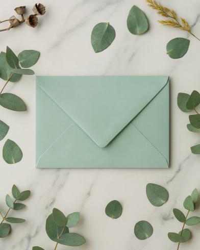 Briefumschlag DIN C6 120g/m² oF Nassklebung in eukalyptus