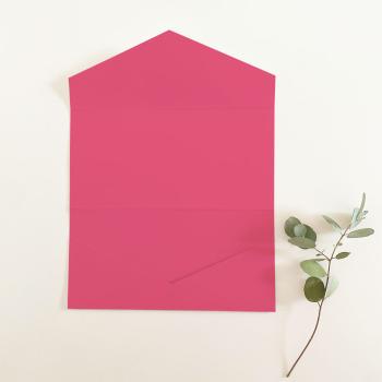 Pocketfold-Karte DIN Lang Premium-Karton "Fuchsia" Basic Line