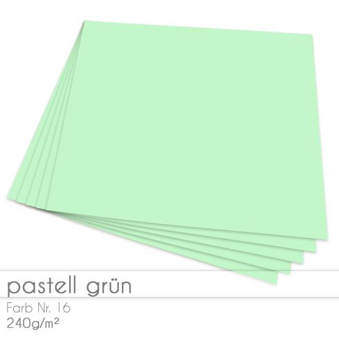 Cardstock "Premium" 12"x12"  240g/m² (30,5 x 30,5cm) in pastell grün