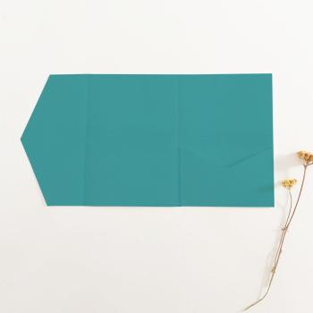Pocketfold-Karte B6 Struktur-Karton "Struktur Lagunenblau" Exklusiv Line
