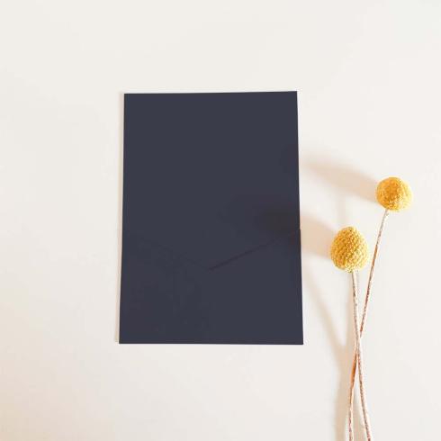 Simple-Pocket-Karte B6 Premium-Karton "Nachtblau"