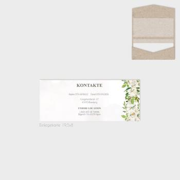Einlegekarte "Antique White" 19,5x8