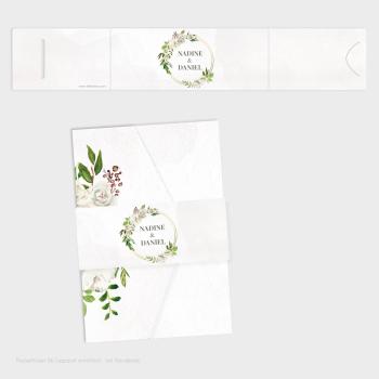 Banderole "Antique White" zu DIN B6 Pocketfolder