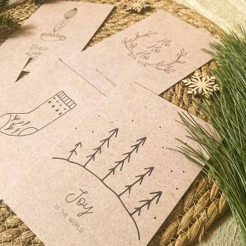 Preview: Weihnachtskarten-Bundle DIN A6 "Hygge Christmas" | Grußkarten-Set | Postkarten