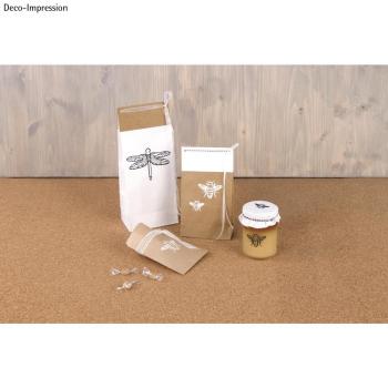 Rayher Papier-Blockbodenbeutel, kraft, 10x24x6cm, 80g/m², SB-Btl. 25Stück