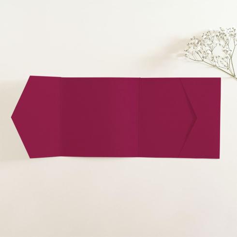 Pocketfold-Karte Quer-Format quadratisch (15x15) Struktur-Karton "Struktur Brombeere" Basic Line