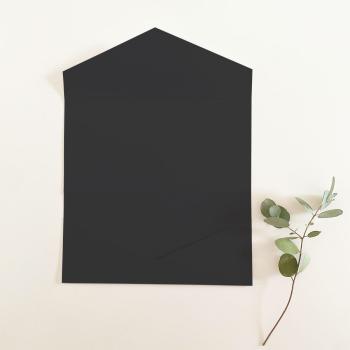 Pocketfold-Karte DIN Lang Premium-Karton "Schwarz" Basic Line