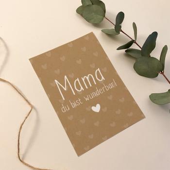 Preview: Spruchposter "Kraft Herzen" | Geschenkidee | Personalisiert  | Muttertag | Wanddeko