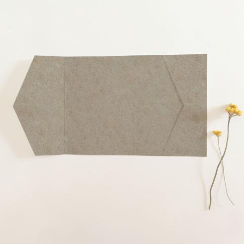 Pocketfold-Karte B6 seitlich Recycling "Silphie" Basic Line