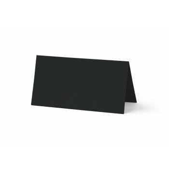 Tischkarte - Platzkarte 9 x 5 cm 240g/m² in schwarz