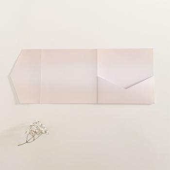 Pocketfold-Karte Quadrat (15x15) Basic-Karton "Perlmutt Rose" Exklusiv Line
