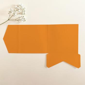 Preview: Pocketfold-Karte Quadrat (15x15) Premium-Karton "Kürbis" Exklusiv Line