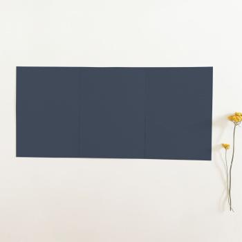 Pocketfold-Karte B6 Tripple Struktur-Karton "Struktur Irisblau" Basic Line
