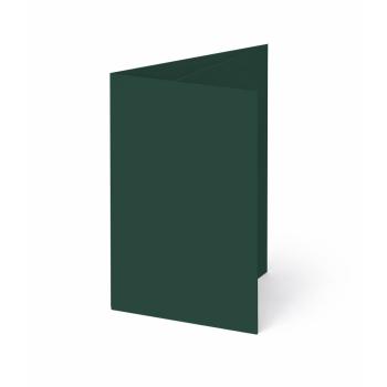Trippelkarte - Leporello 225g/m² DIN B6 3-Fach in samtgrün