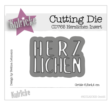 Kulricke Stanzschablone "Herzlichen Insert" Craft Die