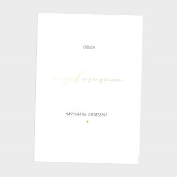Preview: Metallicposter "angekommen" | Goldposter | Familienposter | Personalisiertes Poster | Wanddeko