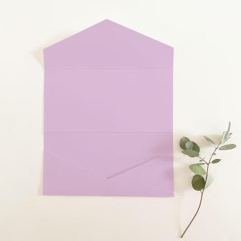 Pocketfold-Karte DIN Lang Premium-Karton "Lavendel" Basic Line