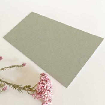 Einstecktasche DIN Lang Recycling-Karton "Kraft Mossgrau" 