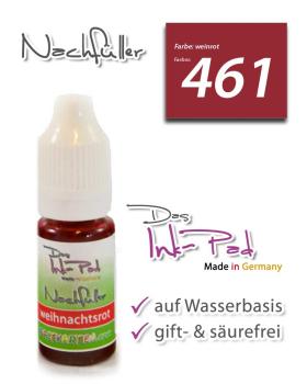 LaCreativ Nachfüller 10ml in weinrot für Das Ink-Pad - Stempelkissen