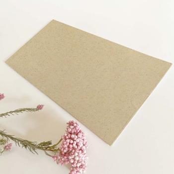 Einstecktasche DIN Lang Recycling-Karton "Graskarton" 