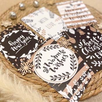 Preview: Weihnachtskarten-Bundle DIN A6 "Golden Christmas" | Grußkarten-Set | Postkarten