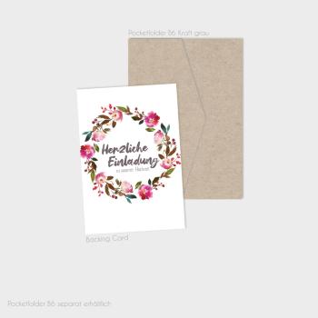 Preview: Einlegekarten-Bundle "Pink Bunch" B6 | 2