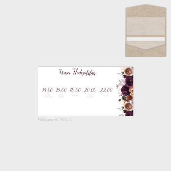 Preview: Einlegekarten-Bundle "Boho Violett-Flower" DIN Lang