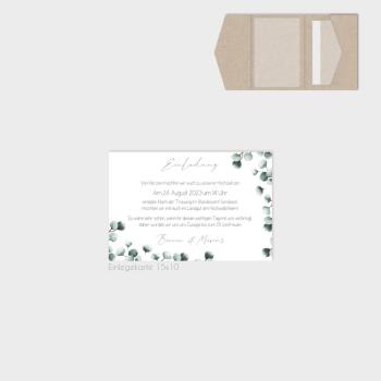 Preview: Einlegekarten-Bundle "Geometric Eukalyptus" B6 | 2