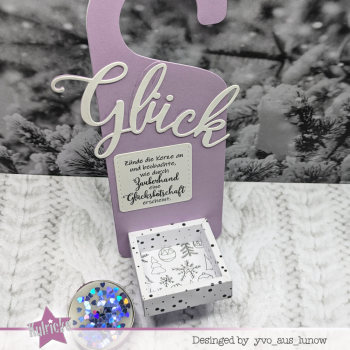 Preview: Kulricke SET "Glücklichter klein" Stempel & Stanze