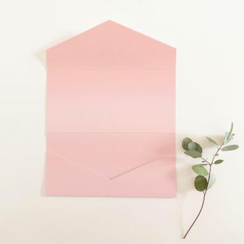 Pocketfold-Karte DIN Lang Premium-Karton "Perlmutt Pink" Basic Line