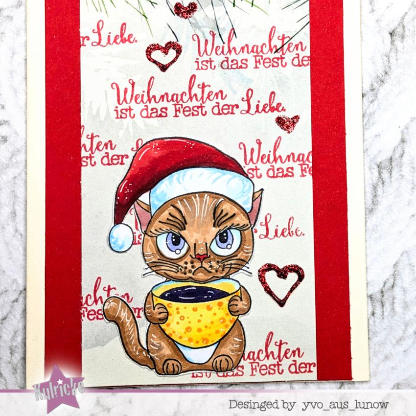 Kulricke Stempelset "Grummel-Katze" Clear Stamp