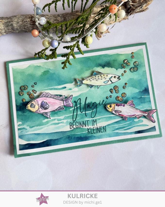 Kulricke Stempelset "Anglerauszeit" 10x10cm Clear Stamp 