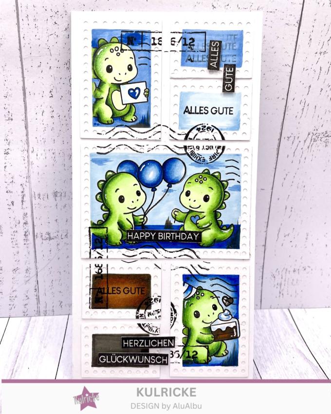 Kulricke Stempel "Dino-Minis" Clear Stamp